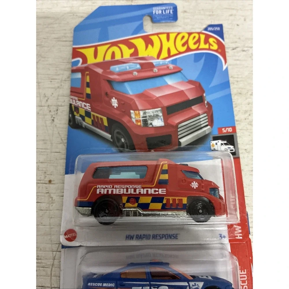 Four Hot Wheels HW RAPID RESPONSE Die cast Collectible Toy Car NIB